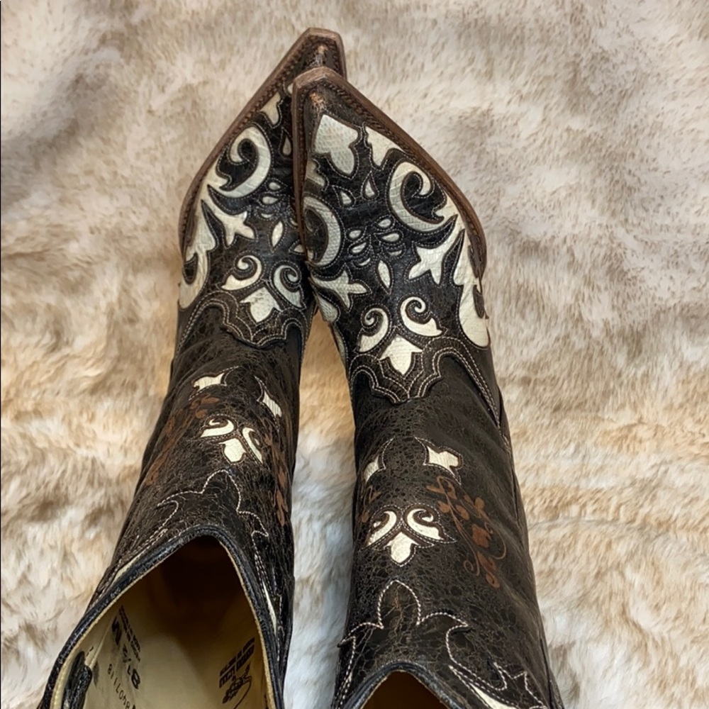 Women’s Corral Vintage Cowboy Boots SIZE 8.5 - Picture 5 of 8
